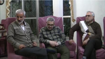 از راست رضا دهقان، مصطفی بابایی، اسماعیل آقا علی