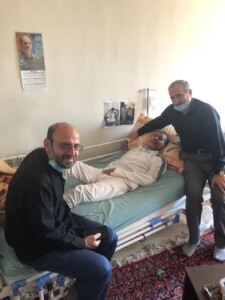 عیادت حاج مجتبی شوشتری و حاج مجید چگینی از مرحوم عدنان اوغر (40 روز پیش از وفات عدنان)