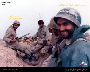 مرحوم حجت الاسلام اسماعیلی و سردار تقی زاده در عملیات کربلای 5