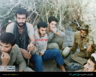 شهید علی قربانی - یک روز پیش از شهادت