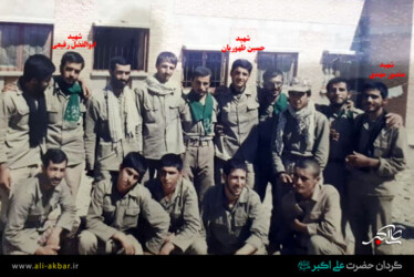 شهیدان منصور مهدی - حسین ظهوریان - ابوالفضل رفیعی